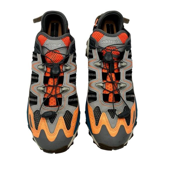 Adidas Hyperturf Adventure Shoes Hiking HP2832 Mens Size 8.5 Gray Coral Teal EUC - Picture 4 of 8